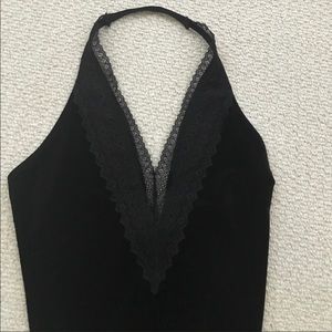 black velvet bodysuit